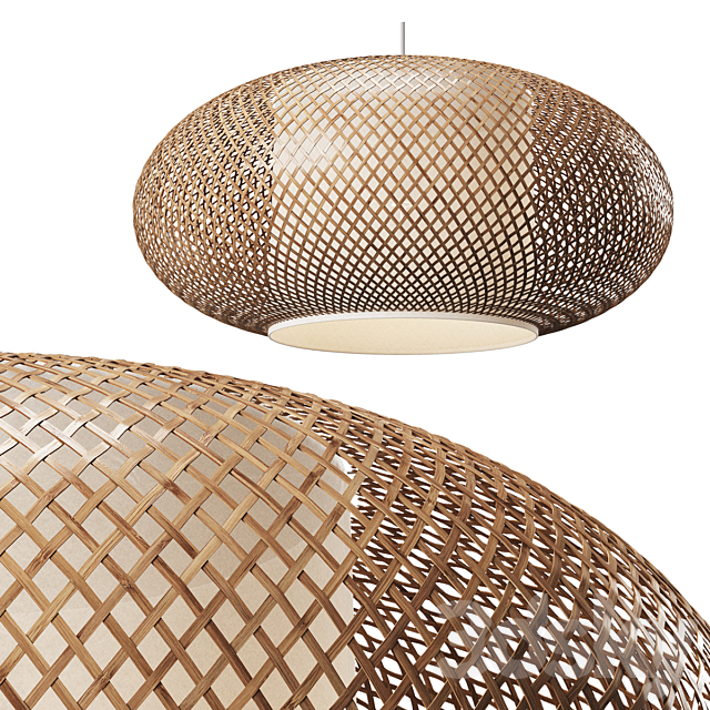 Set of Wicker lamps #4 3ds Max - thumbnail 2