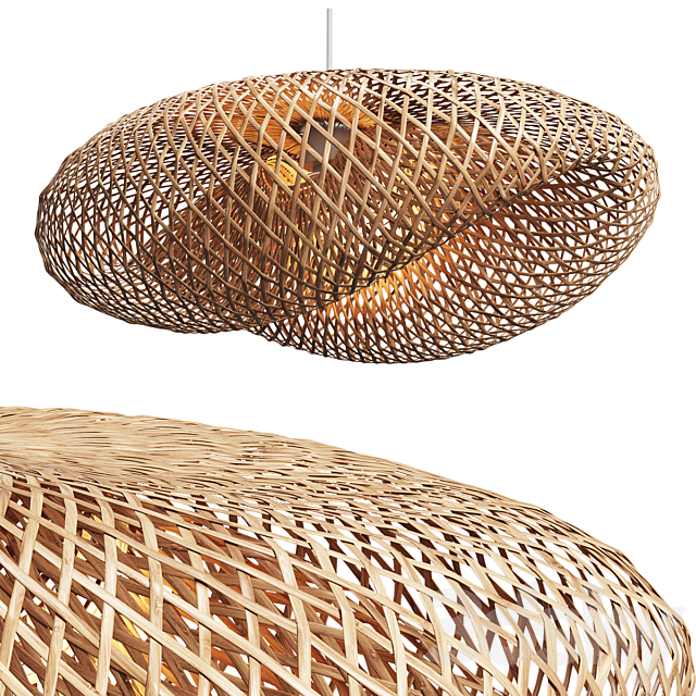 Set of Wicker lamps #4 3ds Max - thumbnail 3