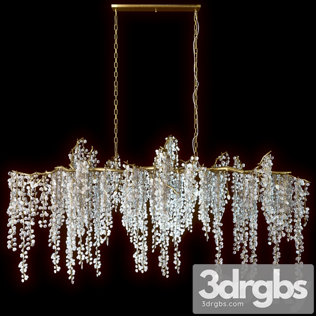 Shiro noda glass chandelier 3dsmax Download - thumbnail 1