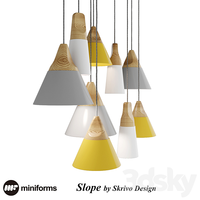 Slope Lamp by Skrivo Design 3DS Max Model - thumbnail 1