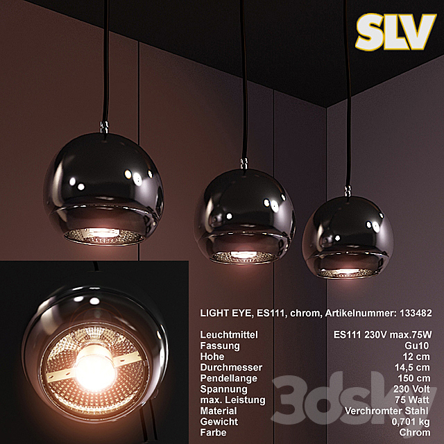 SLV Light Eye ES111 3DSMax File - thumbnail 1