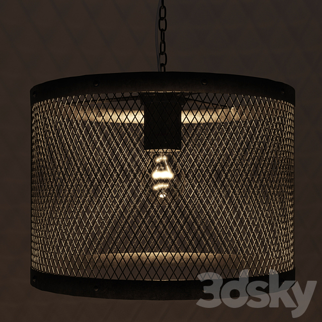 Small Hanging Shade Baltard 3DSMax File - thumbnail 3