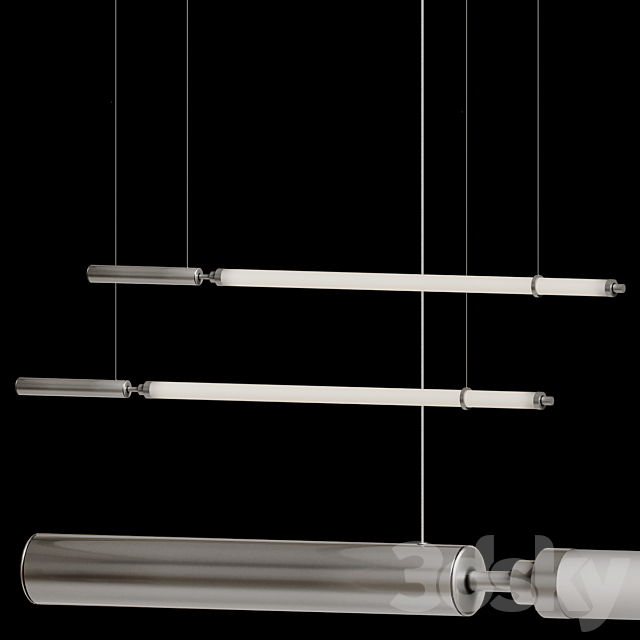 Solo Minimalist Strip Line Pendant Light 3ds Max - thumbnail 2