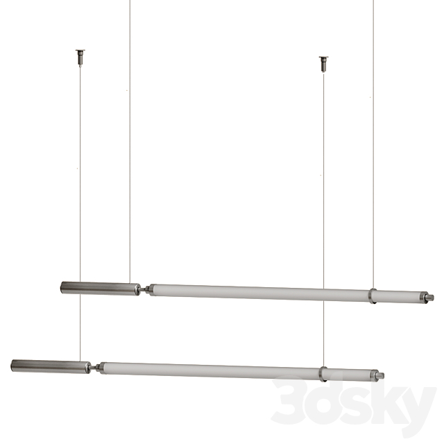 Solo Minimalist Strip Line Pendant Light 3ds Max - thumbnail 3