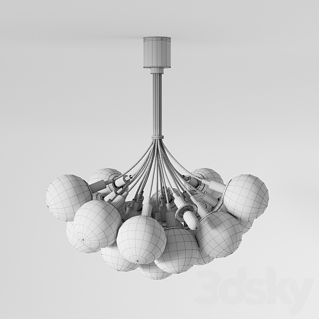 Sonneman ORB CLUSTER 19-LIGHT PENDANT 3DSMax File - thumbnail 2