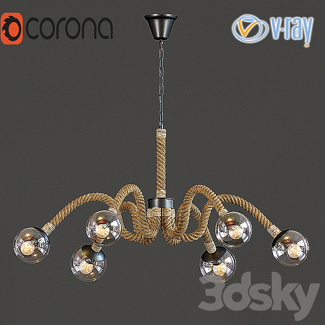 Spider pendant lights 3DSMax File - thumbnail 1