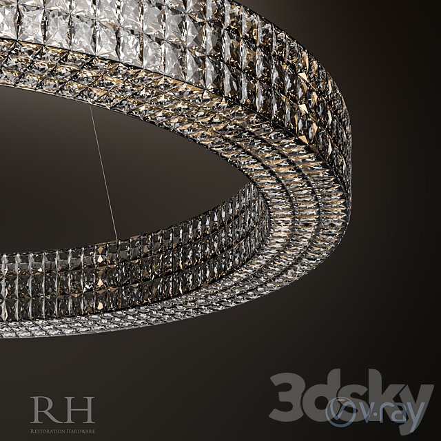 SPIRIDON RING CHANDELIER 59″ 3DSMax File - thumbnail 2