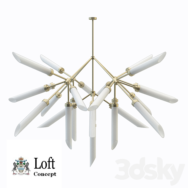 Spur Pendant Lamp Chandelier 3DSMax File - thumbnail 1