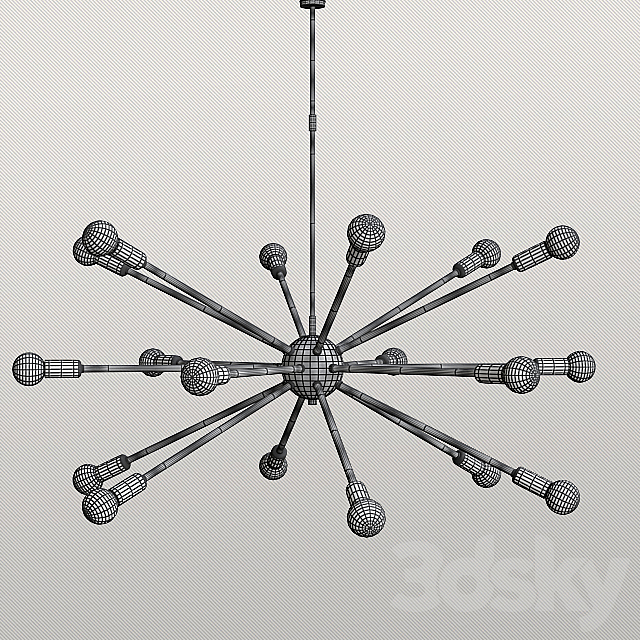 SPUTNIK CHANDELIE 3DSMax File - thumbnail 2