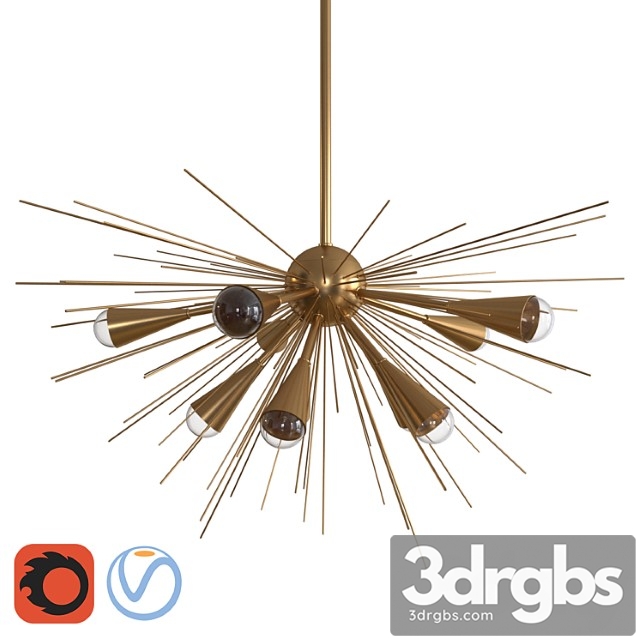 Sputnik chandelier 3dsmax Download - thumbnail 1