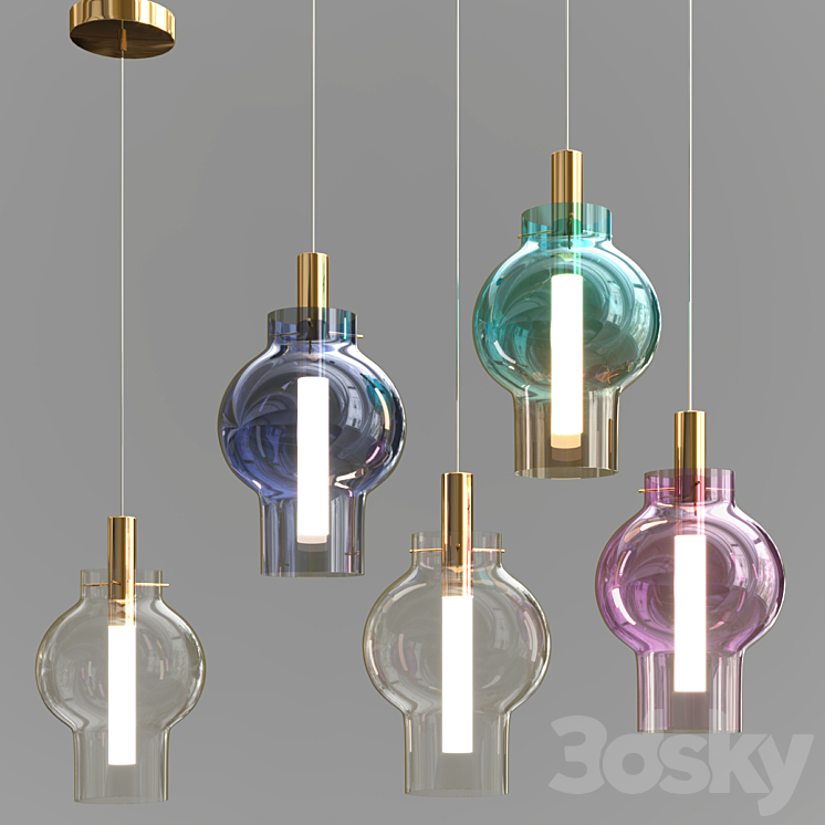 Stavern Kandinskiy Pendant Collection 3DS Max Model - thumbnail 2