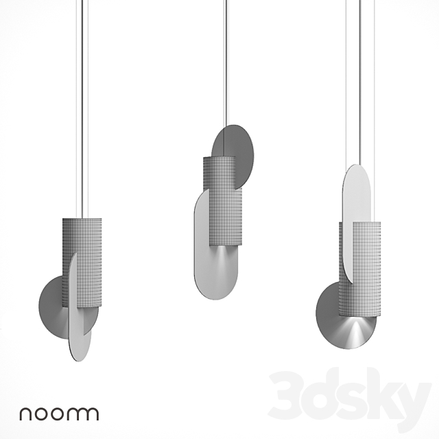 Suprematic lamps by NOOM 3DS Max Model - thumbnail 2