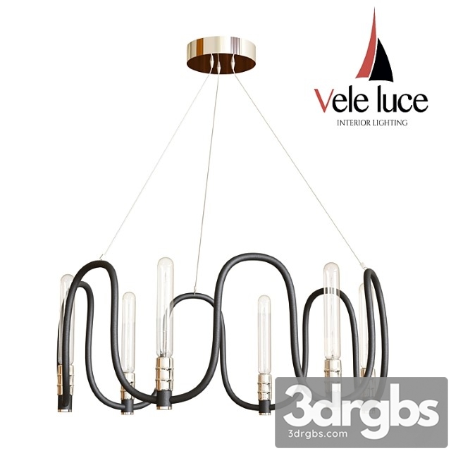 Suspended chandelier vele luce camomilla vl1073l06 - thumbnail 1