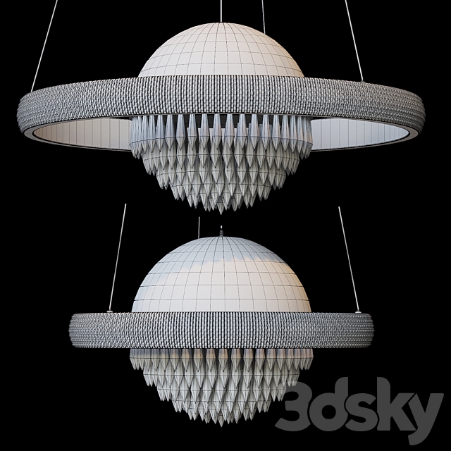 Suspended chandeliers ZARINA by Lampatron 3DSMax File - thumbnail 3