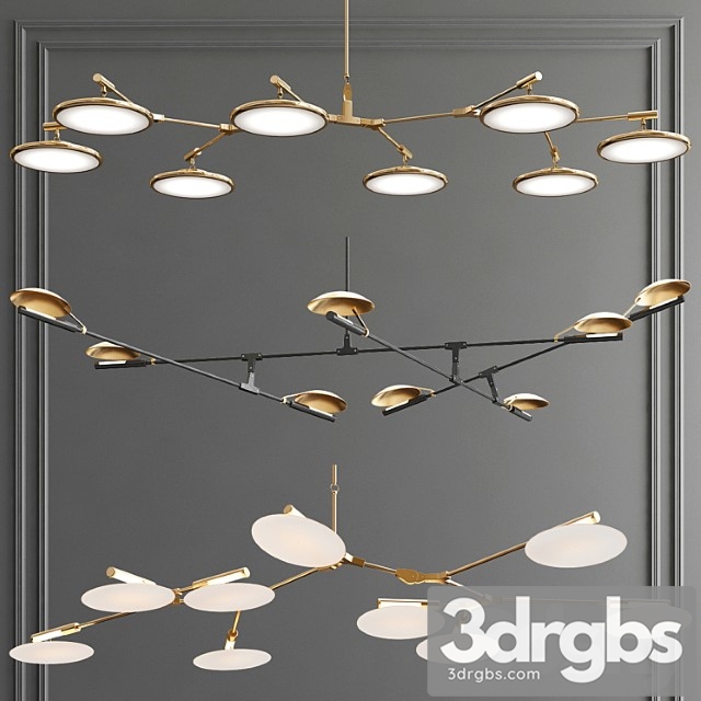 Suspension branching disc – 3 types 3dsmax Download - thumbnail 1