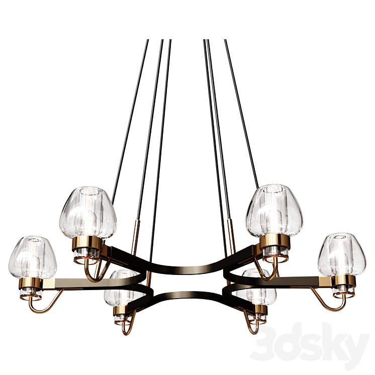 Suspension Hanging lamp 3DS Max Model - thumbnail 1