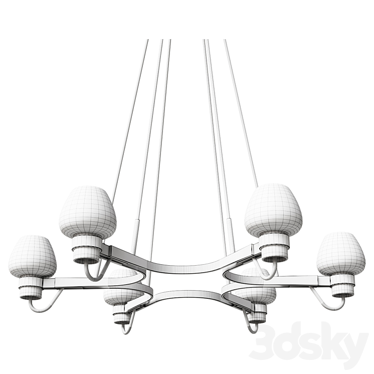 Suspension Hanging lamp 3DS Max Model - thumbnail 2