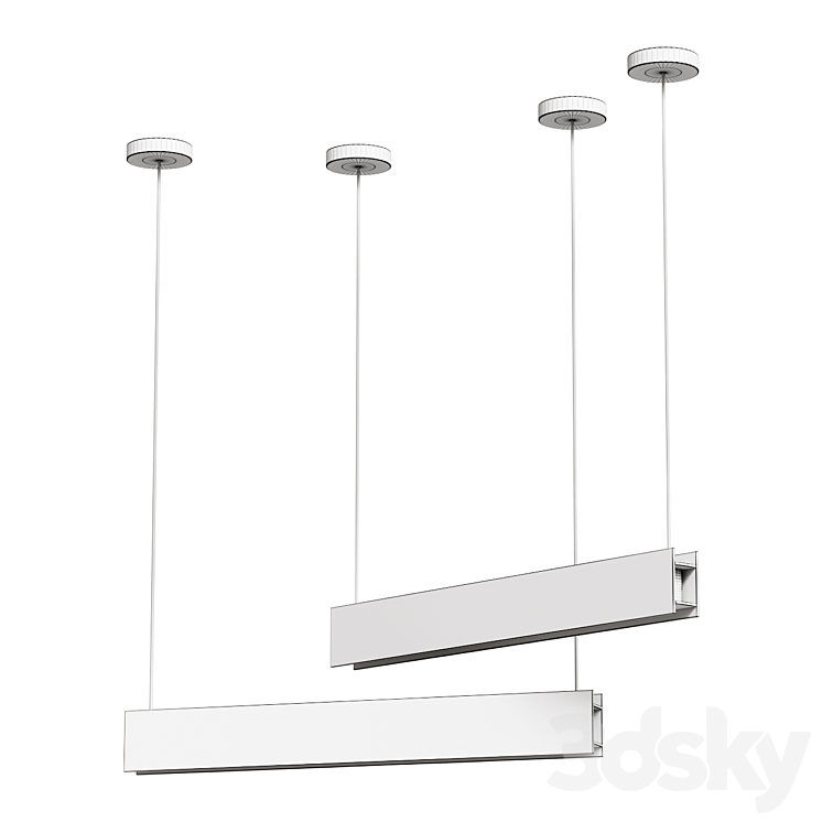 Suspension Hanging lamp 3DS Max Model - thumbnail 2