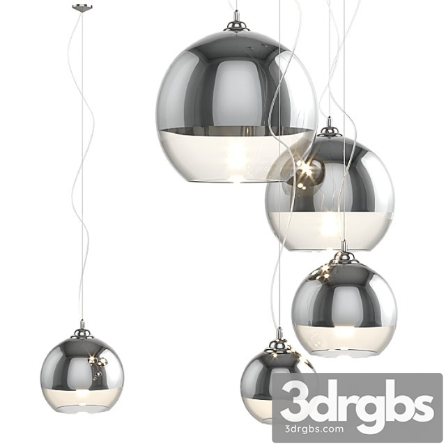 Suspension lamp azzardo silver ball 18 25 35 40. 3dsmax Download - thumbnail 1