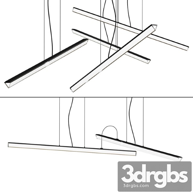 Suspension Lamp Halo Lineal 2 3dsmax Download - thumbnail 1