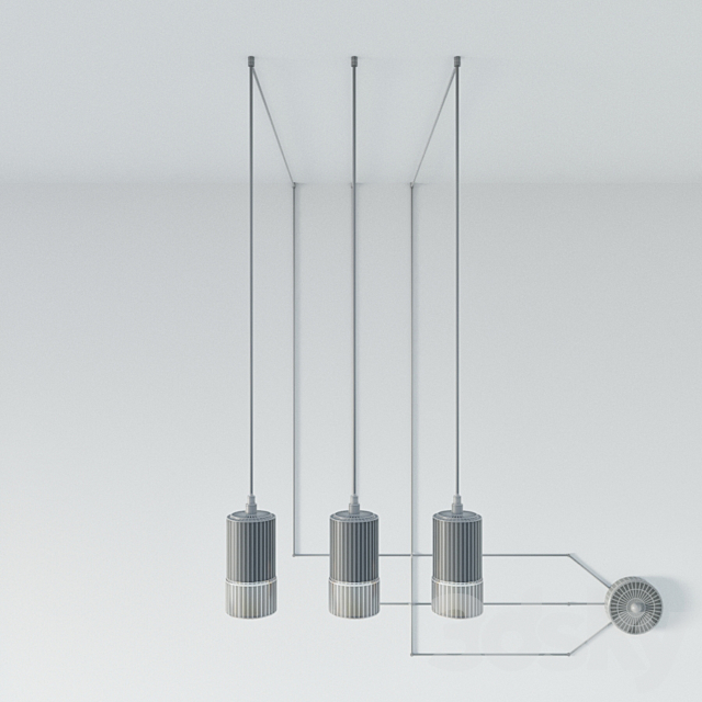 SUSPENSION LAMP WIREFLOW FREEFORM 0363 LED SUSPENSION LAMP 3DSMax File - thumbnail 2