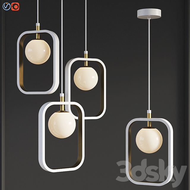 Suspension Light Avola Gold Maytoni Modern 3DSMax File - thumbnail 1