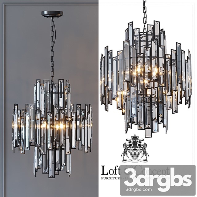 Suspension light darkness pendant grystal - thumbnail 1