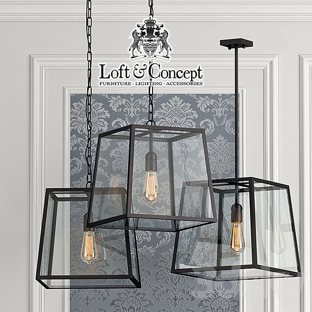 Suspension Loft Industrial Filament Pendant 3DSMax File - thumbnail 1