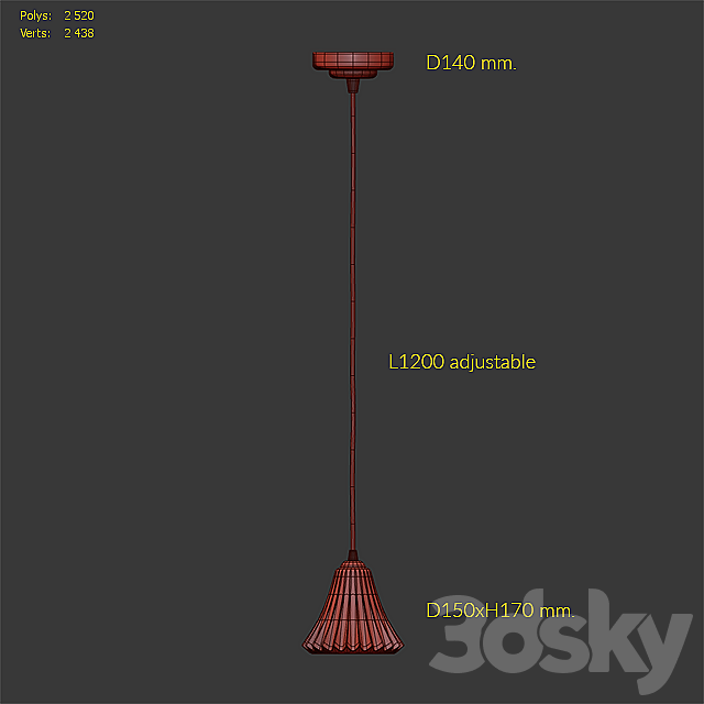 Suspension Newport 660 6601 _ S Clear _ chrome 3DSMax File - thumbnail 2