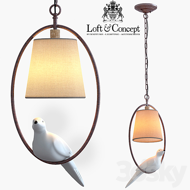 Suspension Norman Bird Chandelier One 3DSMax File - thumbnail 1