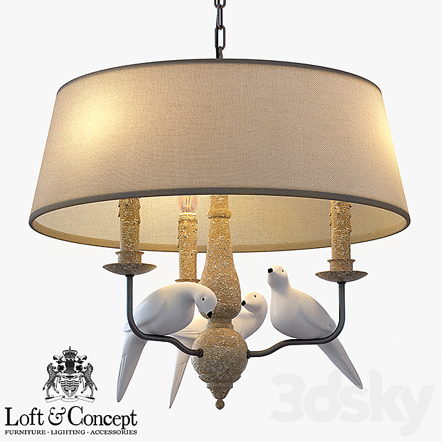 Suspension Norman Bird Chandelier Round 3DSMax File - thumbnail 1