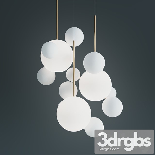 Suspension suspension lamps giopato & coombes bolle bls 14c chandelier milkgiopato & coombes bolle bls 14c chandelier milk 3dsmax Download - thumbnail 1