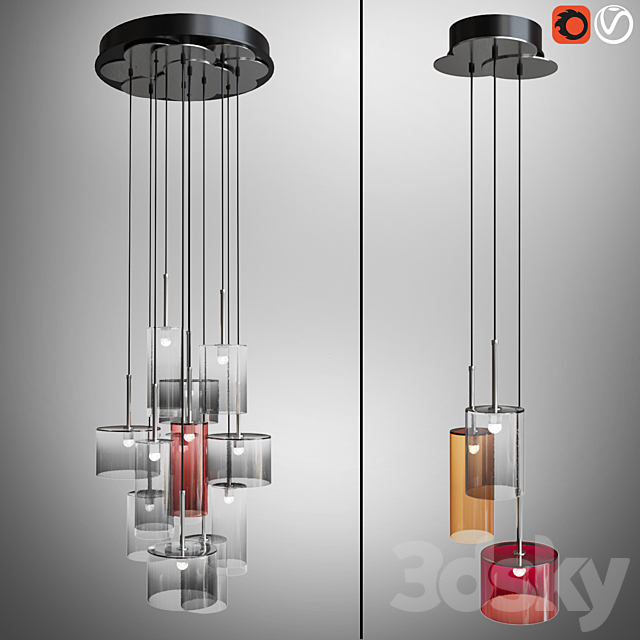 Suspensions SPILLRAY AXOLIGHT 3DS Max Model - thumbnail 2