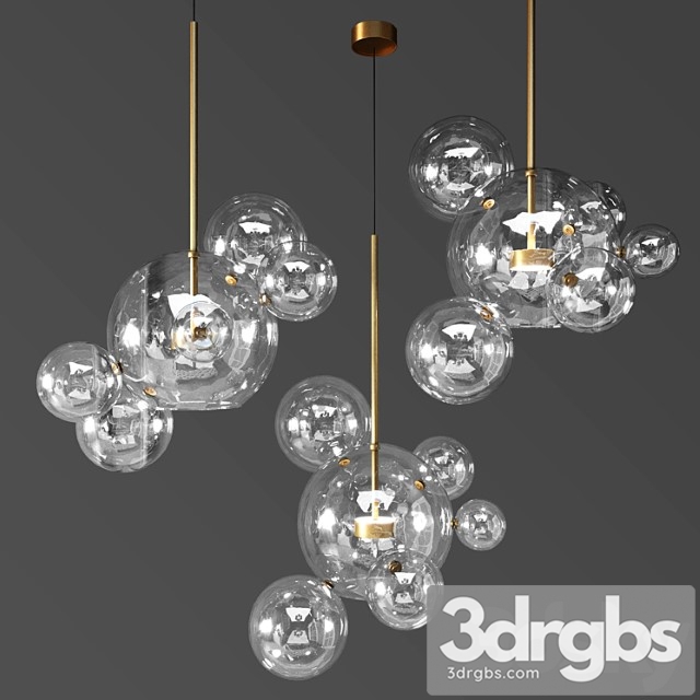 Suspenting lamps giopato & coombes bolle bls 6 lamp 3dsmax Download - thumbnail 1