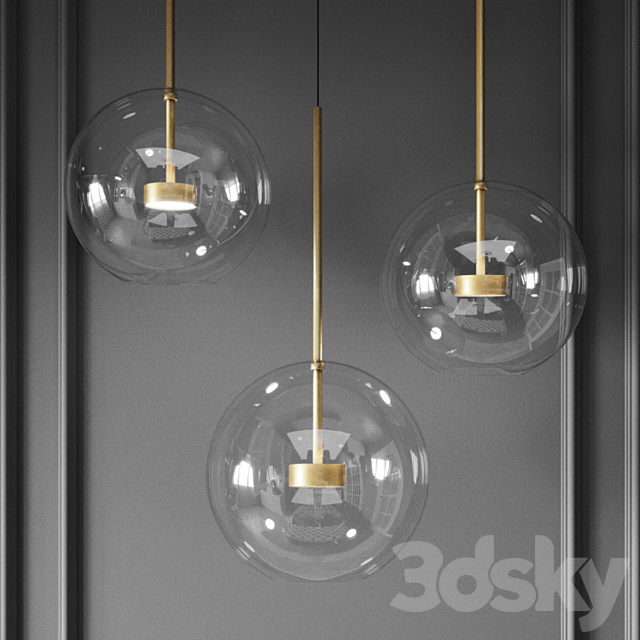 Suspenting lamps giopato & coombes bolle bls mono lamp 3DSMax File - thumbnail 2