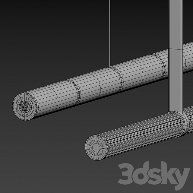 Suspeso Flutto Uno + Tubo Nero (Centersvet) 3ds Max - thumbnail 3