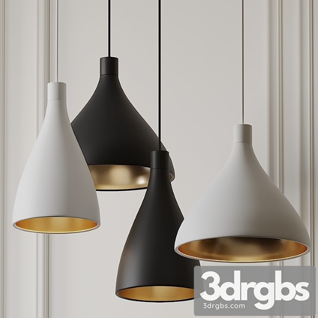 Swell Narrow And Medium Pendant Lights By Pablo Studio 3dsmax Download - thumbnail 1