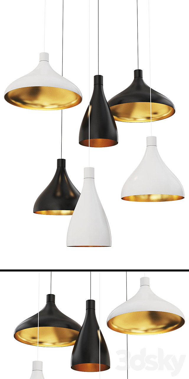 Swell pendant light Pablodesigns 3DS Max Model - thumbnail 2