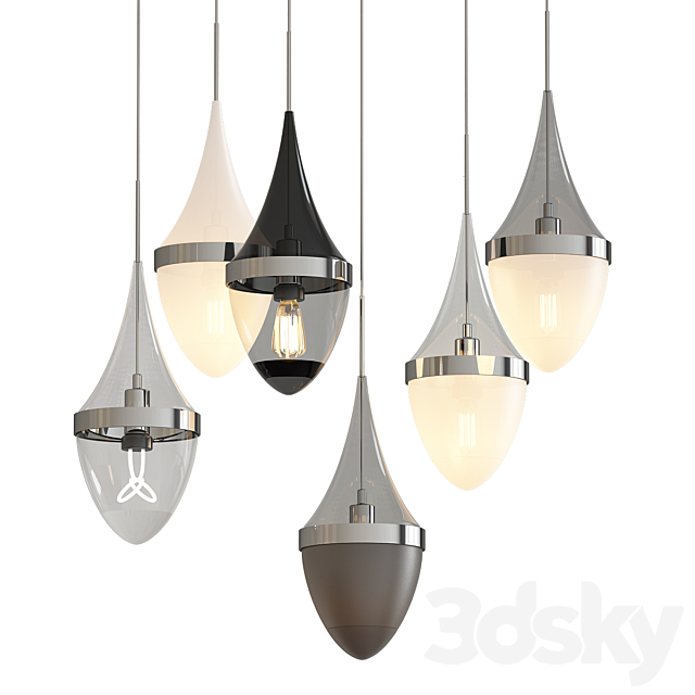 Tech Lighting Pendants 3DSMax File - thumbnail 1