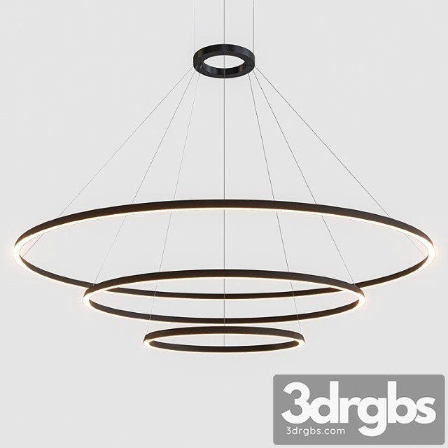 Technical lighting Grok by leds c4 circular suspended lamp comp. 4 3dsmax Download - thumbnail 1