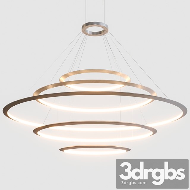 Technical lighting Grok by leds c4 circular suspended lamp comp. 5 3dsmax Download - thumbnail 1