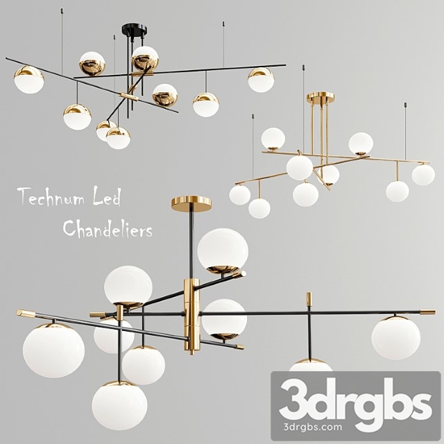 Technum led chandelier – 3 type - thumbnail 1