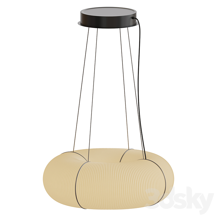 Tekio Circular Pendant Light 3DS Max Model - thumbnail 1