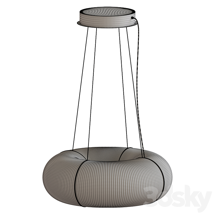 Tekio Circular Pendant Light 3DS Max Model - thumbnail 2