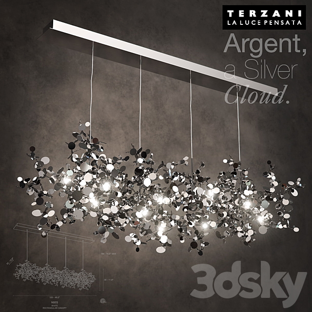 TERZANI Argent Silver Cloud 3DSMax File - thumbnail 1