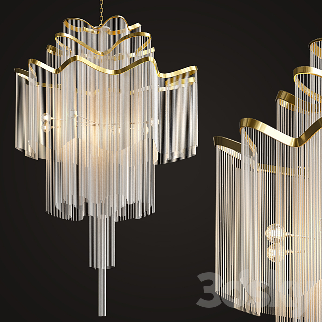 Terzani Atlantis Chandelier 3DSMax File - thumbnail 1