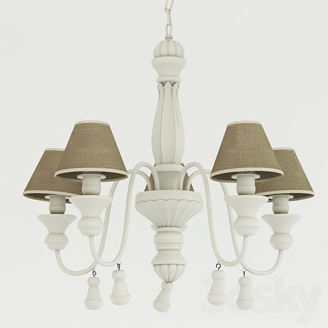 The chandelier in the style of Provence. 3DSMax File - thumbnail 1