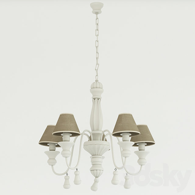 The chandelier in the style of Provence. 3DSMax File - thumbnail 2