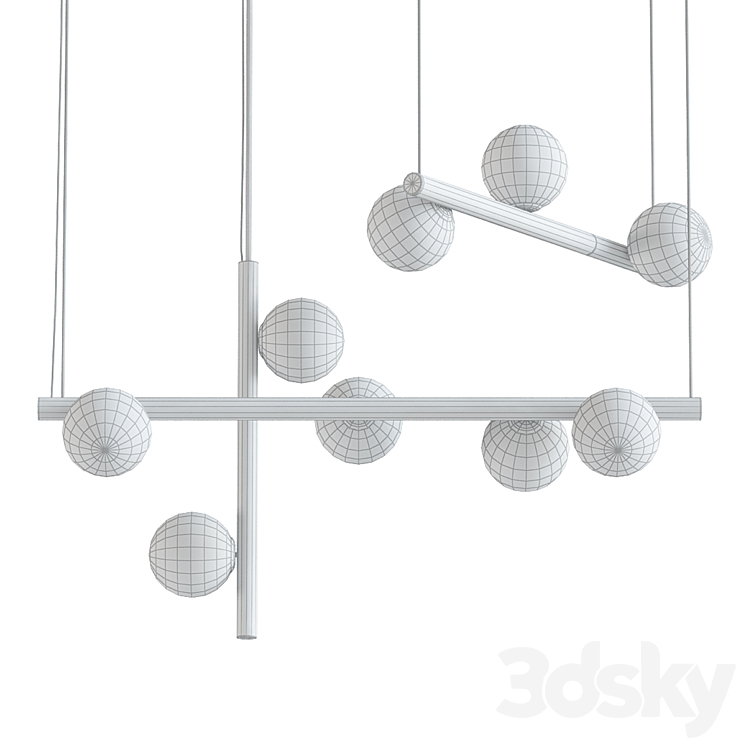 The diana chandelier system 3DS Max Model - thumbnail 2