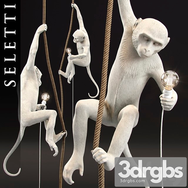 The Monkey Lamp Ceiling Version by Seletti 3dsmax Download - thumbnail 1